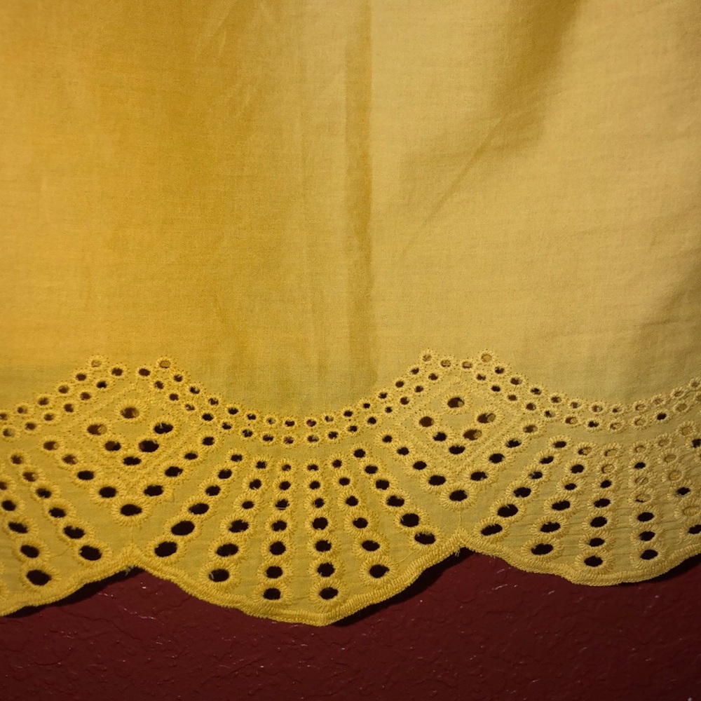 Iris Mustard Ruffled Top - Picture 5 of 5